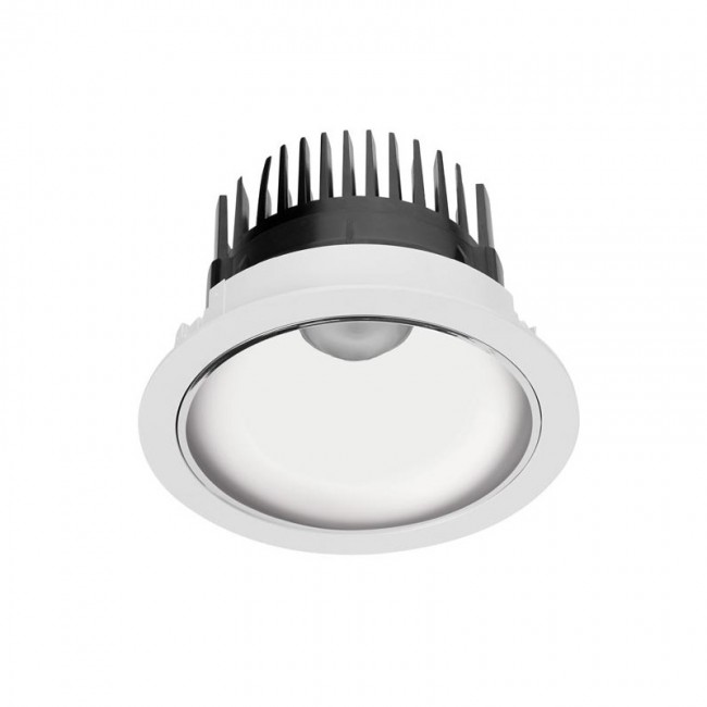 Downlight Sia Standard 225 Round Trim 44.5W LED warm-white 3000K CRI 80 75.5º DALI White IP54 4102lm