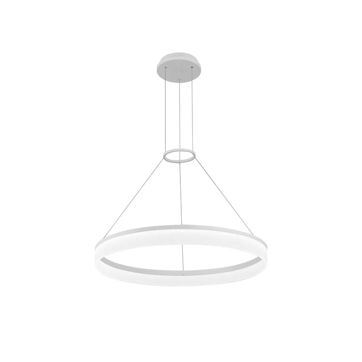 Pendant Circ Round Ø600 LED 22W LED warm-white 3000K ON-OFF White 1577lm