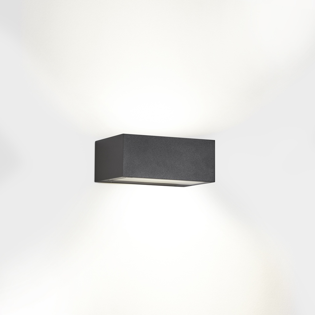 Wall fixture IP65 Nemesis LED 70*170mm LED 10.5W,  SW 2700-3200-4000K ON-OFF Urban grey 834lm