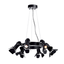 CINEMA CHANDELIER 6XE27 BLACK D630mm