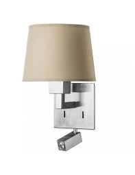 Bali Steel/Zamak Chrome Wall Fixture With Reader