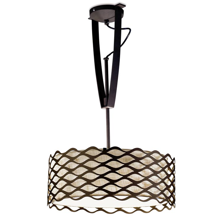 [00-4341-Z6-20] Alsacia Steel Oxide Brown Pendant