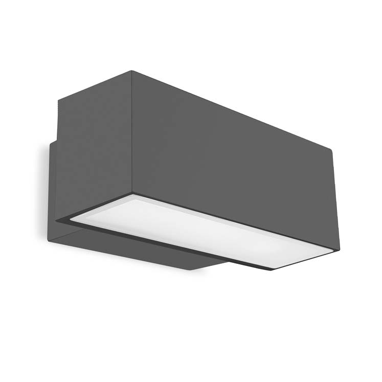 [05-9879-Z5-CL] Wall fixture IP66 Afrodita LED 300mm Single Emission LED 19W LED warm-white 3000K ON-OFF Urban grey 1670lm