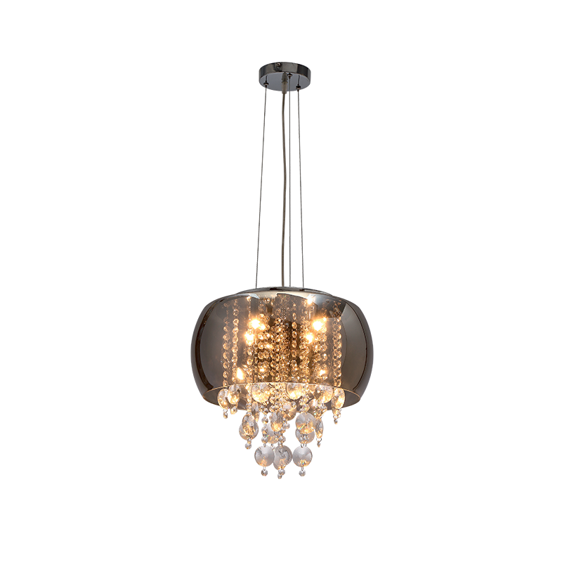 [955KARY1P] KARY CHANDELIER 5XG9 SMOKING GLASS