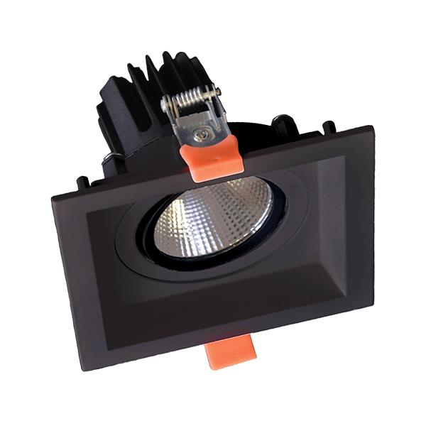 SQUARE LED SPOT LIGHT 15W 230V 4000K BLACK