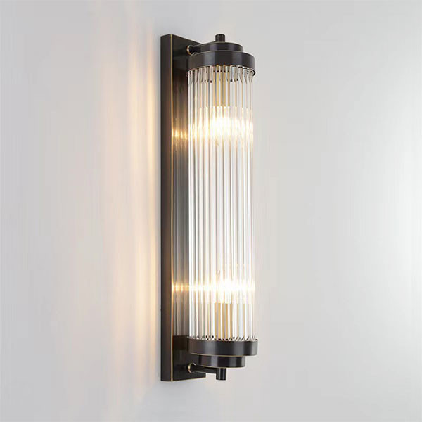 [955HARRIS2W/BL] HARRIS WALL LAMP 2XE14 BLACK/CRYSTALS