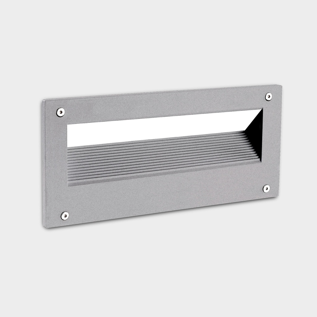 [05-E127-34-EH] Recessed wall lighting IP66 Micenas Asymmetrical Rectangular LED 6.2W SW 2700-3200-4000K ON-OFF Urban grey 500lm.
