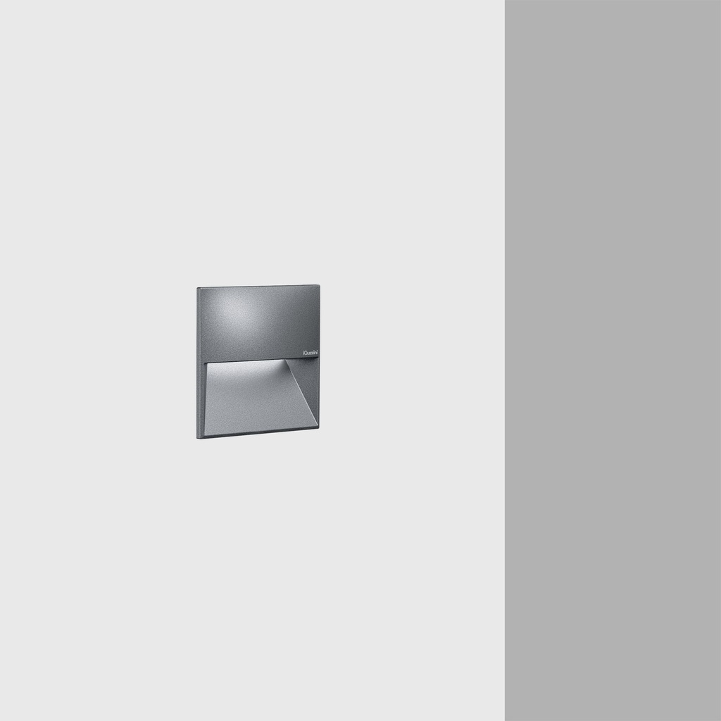 [SW3.EI35.715.0] Walky - Square optic assembly 90x90mm – AL optic – Warm White LED – 24Vdc - 4.6W 111.3lm - 3000K