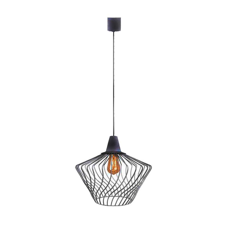 [955SALVA1/BL] SALVA PENDANT 1XE27 BLACK