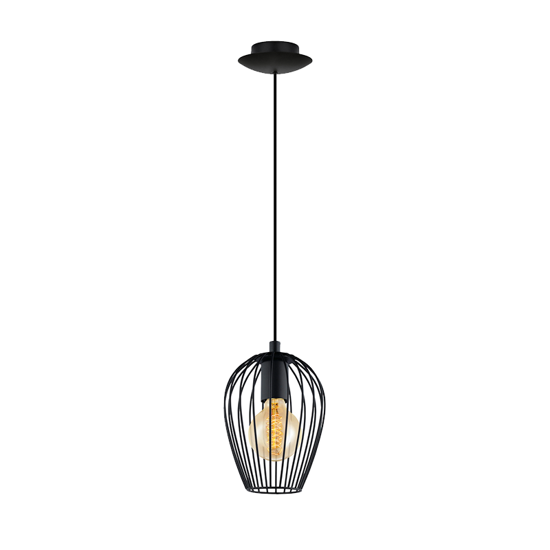[955ADRIA1/BL] ADRIA PENDANT 1XE27 BLACK