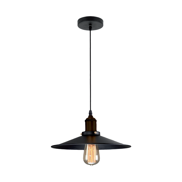 [955DAMON1P/BL] DAMON PENDANT 1XE27 BLACK