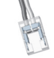 IP20,single color,8mm PCB, strip to connect to cable, 15cm 20awg cable