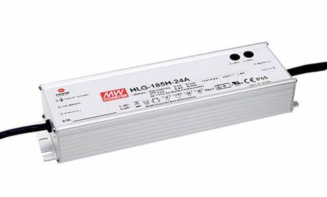 [HLG-185H-12A/24A] 185W Constant Current 24V Mean well driver IP67 Non-dimmable.
