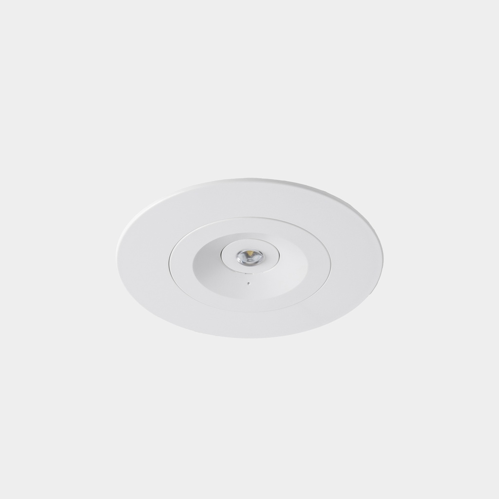 REDO emergency lighting, surface IP20 White, 200lm-3h /Permanent+Self-testing