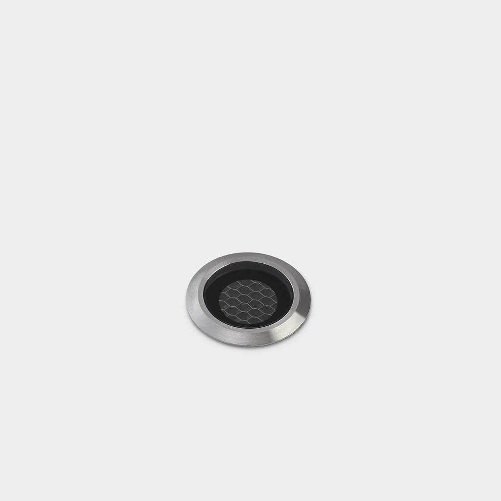 [55-E148-CA-CL] Recessed uplighting IP65-IP67 Ios Symmetrical ø30mm LED 2W LED warm-white 3000K ON-OFF AISI 316 stainless steel 94lm