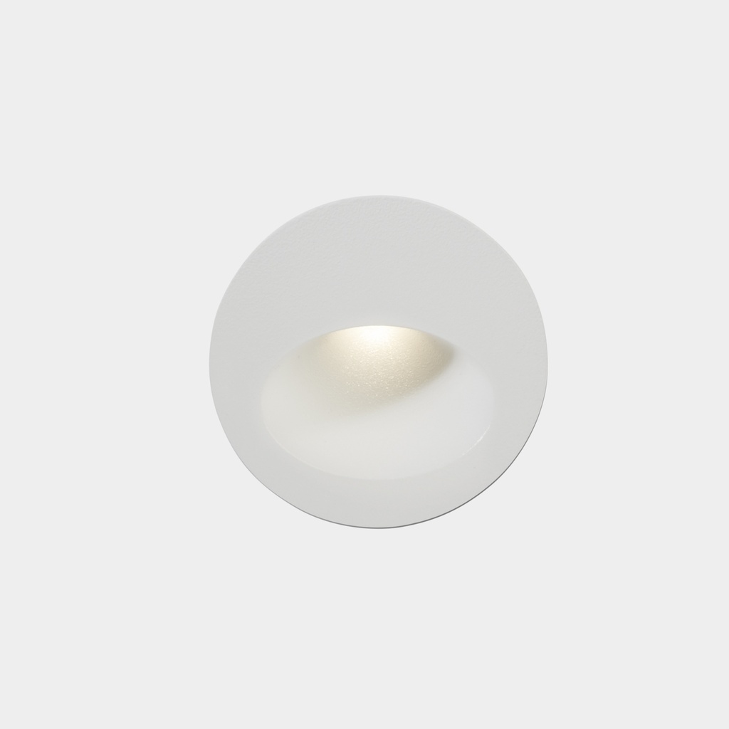 Recessed wall lighting IP66 Bat Round Oval LED 2W 2700K White 77lm