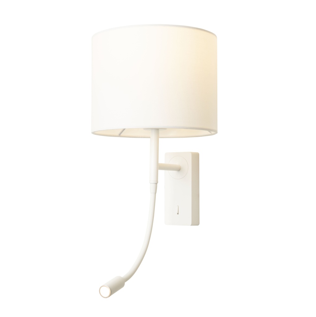 [DE-0115-BLA] Wall fixture IP20 JANET LED E27 18.4 LED warm-white 3000K ON-OFF White 184