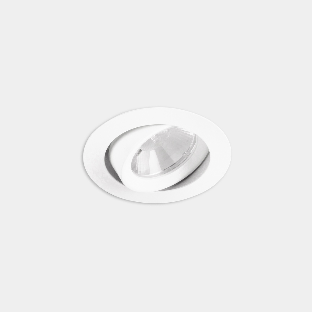 [AG12-P7V9M2TS14] Downlight Play Flat Round Adjustable 6.4W LED warm-white 2700K CRI 90 27.8º PHASE CUT White IP23 577lm