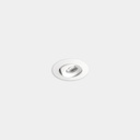 Downlight Play Flat Mini Round Adjustable 3.2W LED warm-white 2700K CRI 80 28.5º ON-OFF White IP23 348lm