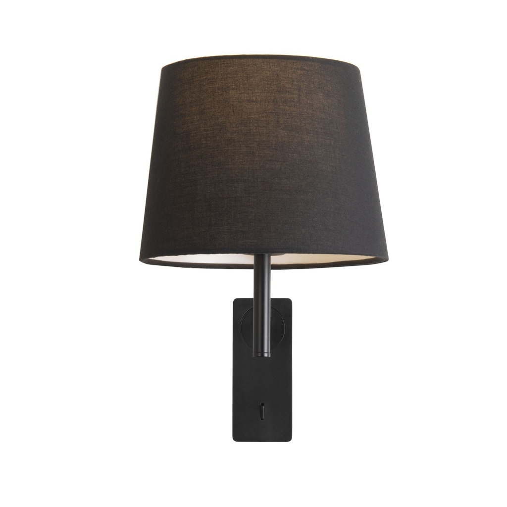 [DE-0118-NEG] Wall fixture IP20 AURA E27 15 Black