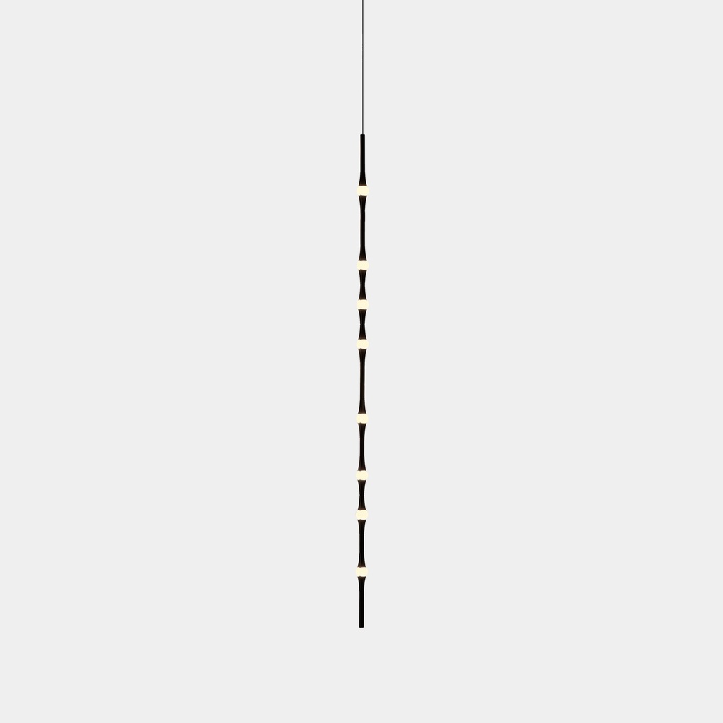 Pendant Dew Vertical 1700mm Surface LED 21.1 LED warm-white 2700K DALI Black 1383lm
