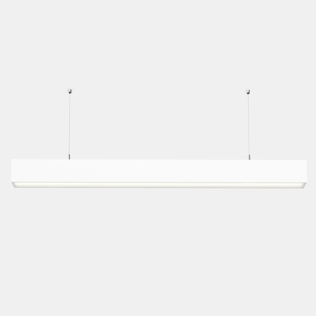 Lineal lighting system Infinite Pro 854mm Suspended Haloprisma 10.4 LED neutral-white 4000K CRI 80 DALI-2 White IP20 1431lm
