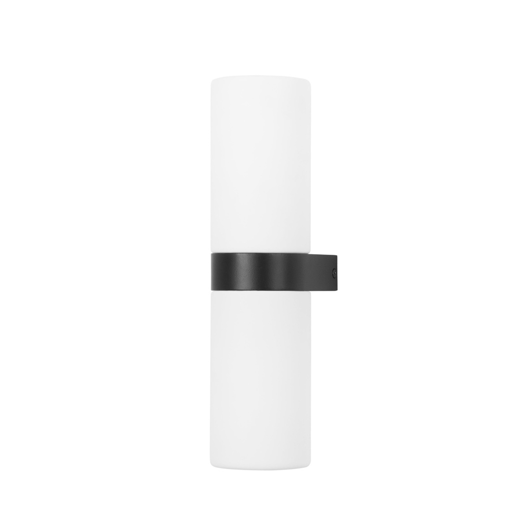 Wall fixture IP44 METÀ E14 18 Black, L315MM