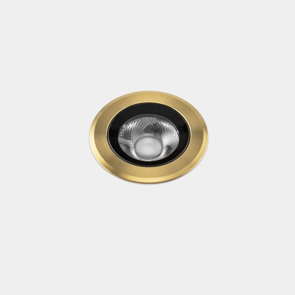 [AI12-P7V9M2BBI7] Recessed uplighting IP66-IP67 Max Medium Round Trim LED 6.5W, 27 deg, LED warm-white 2700K Gold PVD 459lm,24V