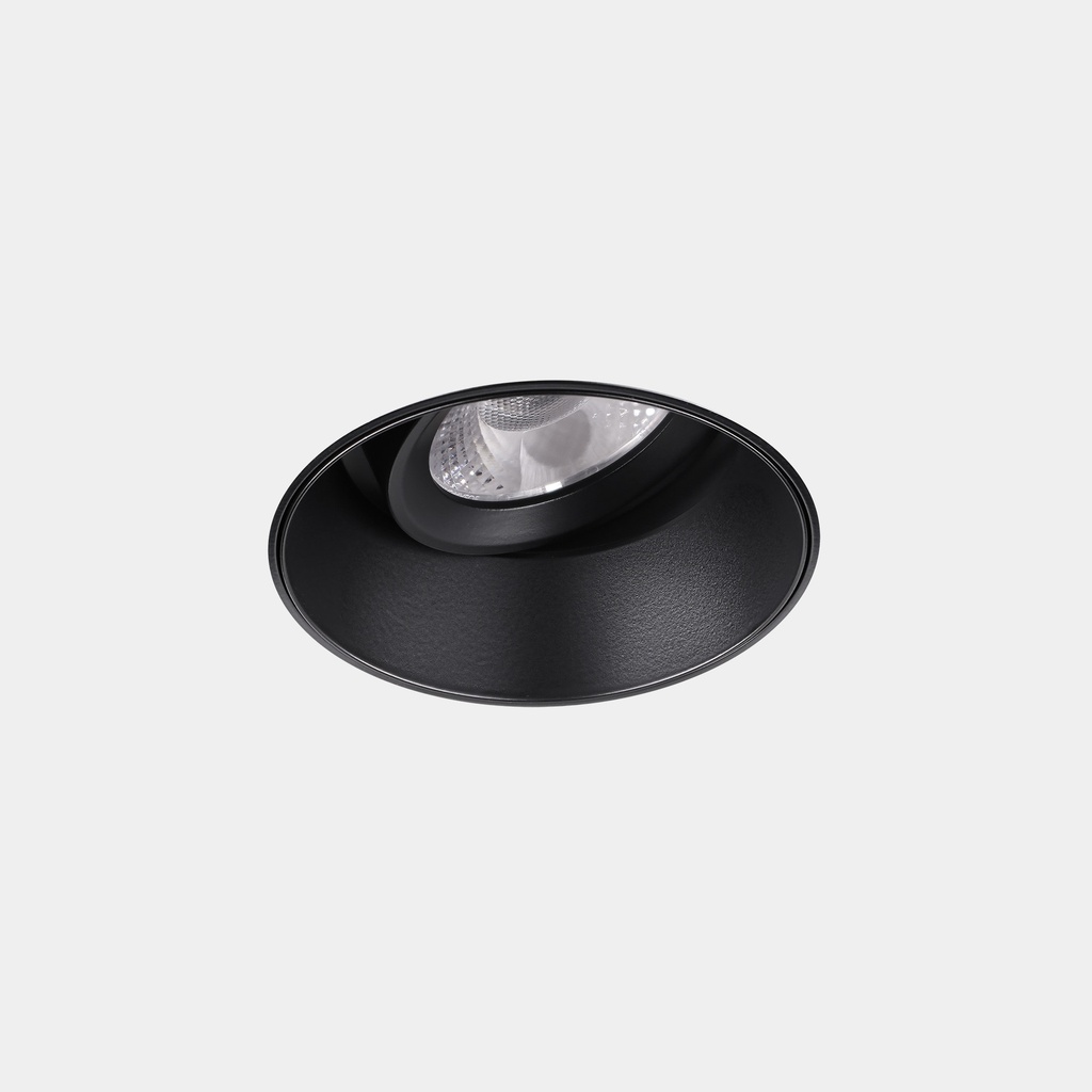 [AG17-P7V9M2BB60] Downlight Play Deep Round Adjustable Trimless 6.4W LED warm-white 2700K CRI 90 27.8º Black IP54 542lm, 12V/700mA.