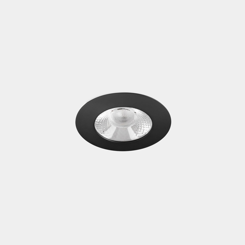 Downlight Play Flat Round Fixed 14.3 LED warm-white 2700K CRI 90 18.7º PHASE CUT Black IP54 1091lm