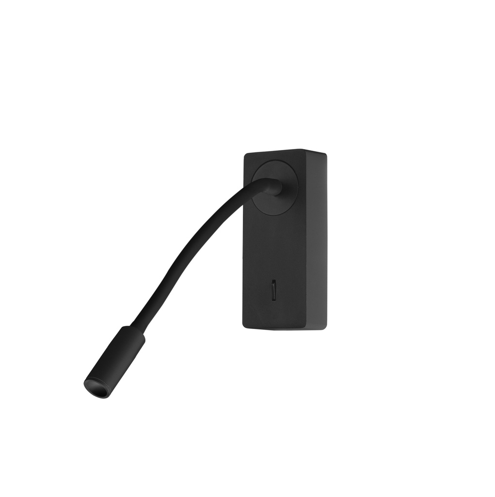 Wall fixture MINE LED 3.4 LED warm-white 3000K ON-OFF Black 184