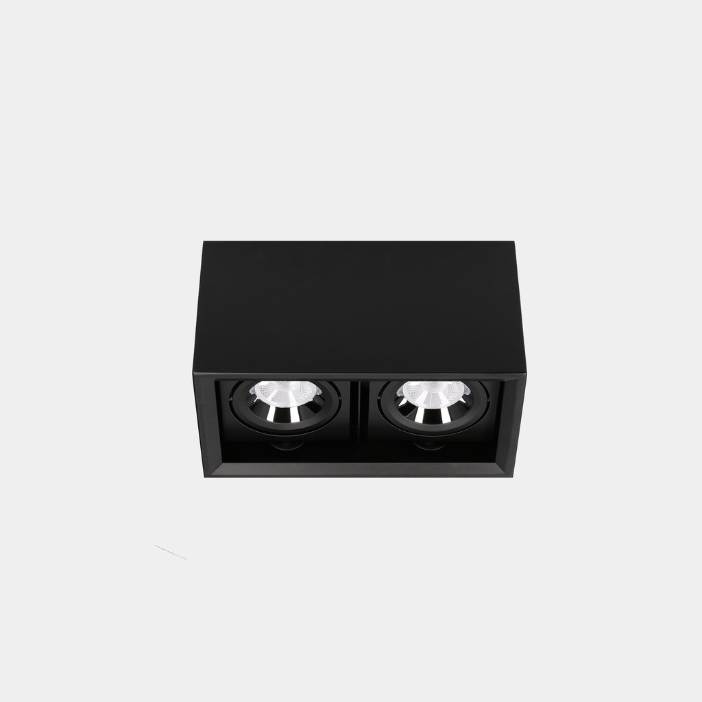 Ceiling fixture Multidir Evo Small Double Surface 19.4 LED neutral-white 4000K CRI 90 DALI-2 Black IP20 2048lm