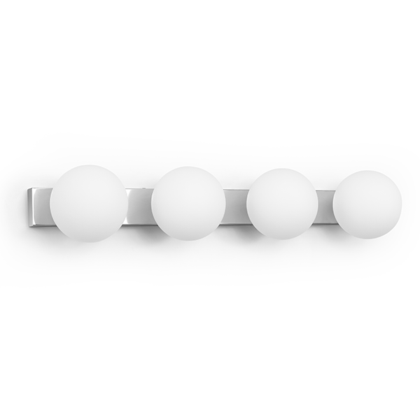 [955DORIA4] DORIA BATHROOM LAMP 4XEG9 CHROME