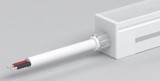 IP67 Silicone  Injection mold end  cap with hole that  cable can be out  from the end with  30cm white silicone  cable
