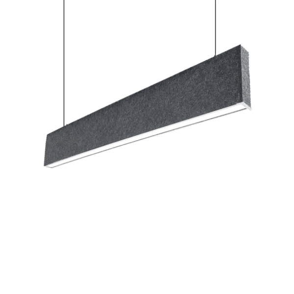 ACOUSTIC LED PROFILE HANGING S36 40W 4000K GREY