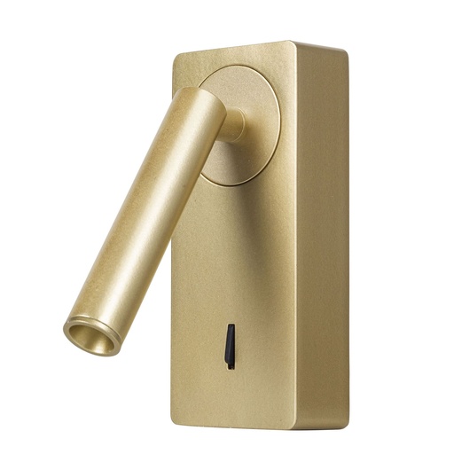 [DE-0116-ORO] Forlight Reading lights COLO LED 2.1W LED warm-white 3000K ON-OFF Gold 107lm Decorative
