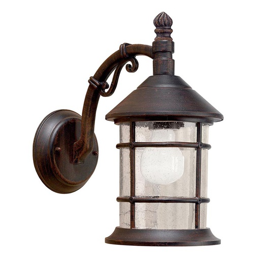 [PX-0024-OXI] WALL FIXTURE IP23 SIROS E27 RUSTY BROWN