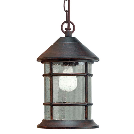 [PX-0025-OXI] PENDANT IP23 SIROS E27 RUSTY BROWN