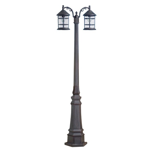 [PX-0027-OXI] STREETLIGHT IP23 SIROS E27 RUSTY BROWN