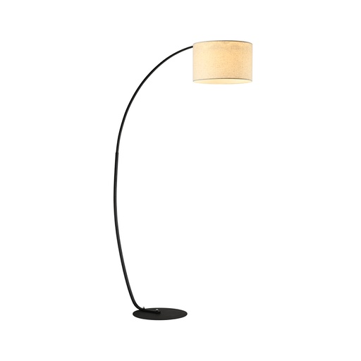 [955PAOLO1F/WH] PAOLO FLOOR LAMP 1XE27 BLACK/WHITE