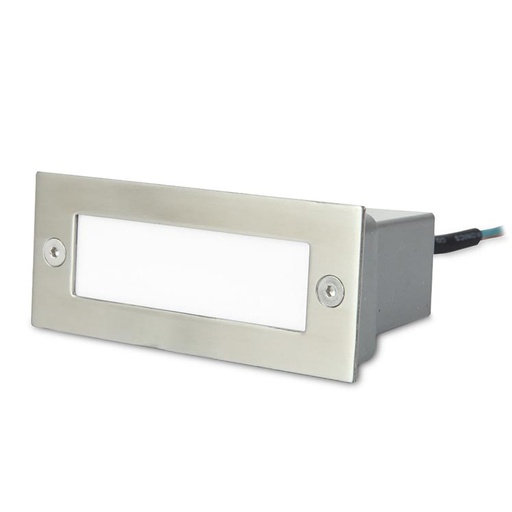 [PX-0122-INO] RECESSED WALL LIGHTING IP54 STAIR LED 1W 3000K STAINLESS STEEL 5LM