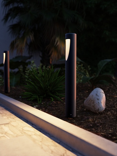 [PX-0561-ANT] Bollard IP54 BRIT LED 7.1W LED warm-white 3000K Urban grey 855