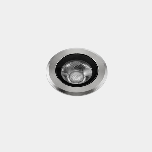 [AI12-P8W9M2BBCA] Recessed uplighting IP66-IP67 Max Medium Round Trim LED 7.9W LED warm-white 3000K AISI 316 stainless steel 459lm, 27º.