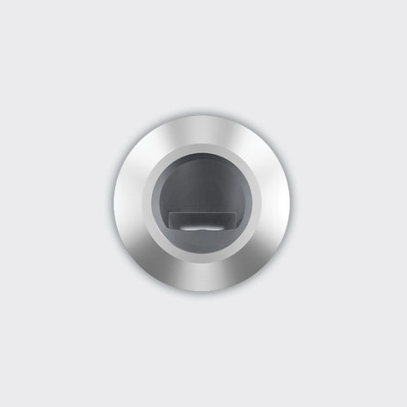[SW3.E085.713.0] Light Up Floor recessed Orbit  D=50mm - Wall Washer optic  1W 32.5lm - 3000K - Colour: Steel
