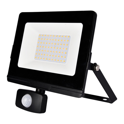 [98OMEGA50SBLCW] OMEGA50 LED FLOODLIGHT WITH SENSOR 50W 5500K IP65