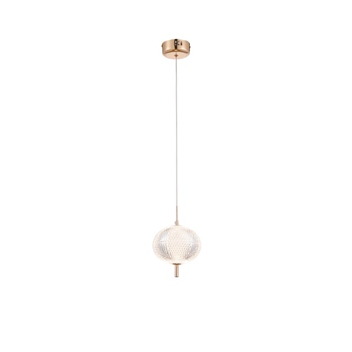 [955AMARO1230GD] AMARO LED PENDANT 12W 3000K, GOLD