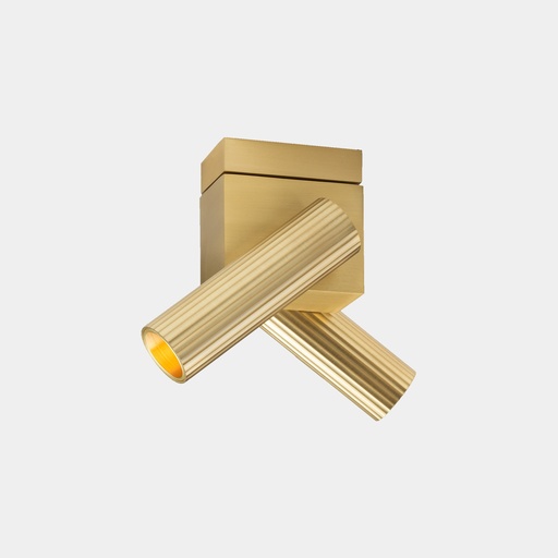 [15-8514-DN-DN]  Spotlight Prolix Double 20W LED warm-white 2700K CRI 92 PHASE CUT Matte gold 639lm