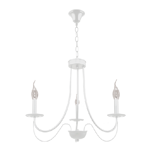 [955ANGELA3/WH] ANGELA CHANDELIER 3XE14 WHITE