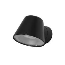 [PX-0499-NEG]  Wall fixture IP54 CONE GU10 8W Black