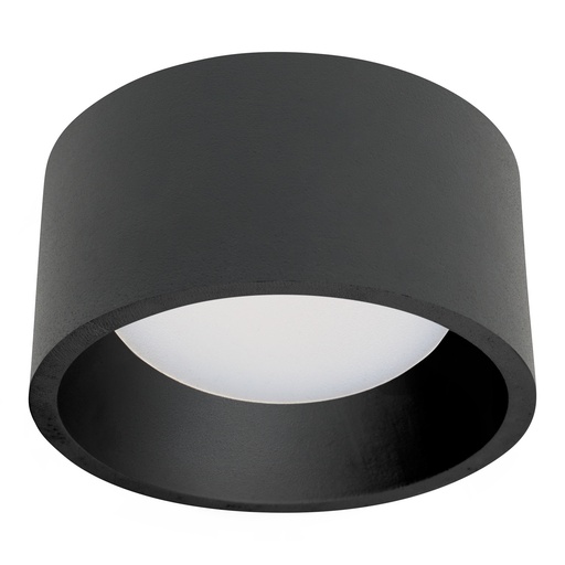[TC-0252-NEG] Ceiling fixture Jet Surface Ø162mm IP20 LED 18.7W SW 2700-3200-4000K ON-OFF Black 1306lm.